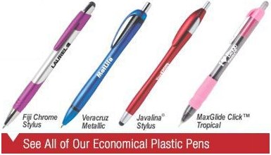 Custom plastic pens