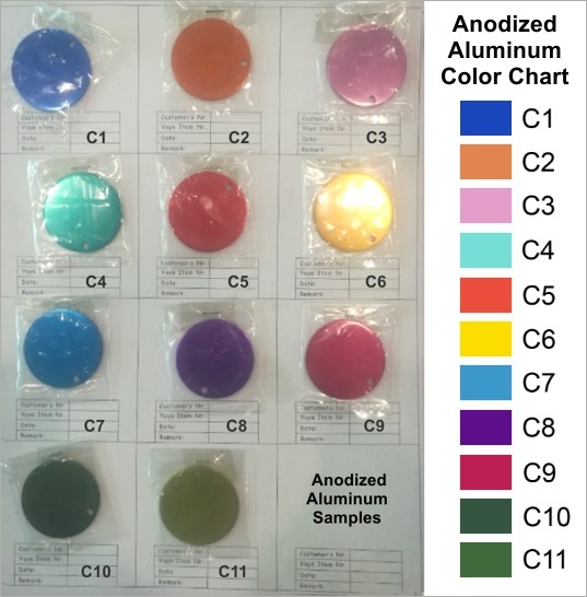 Enamel Pin Color Chart