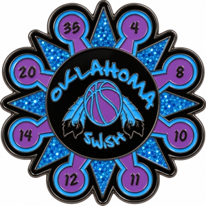 Basketball team pin