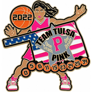 Basketball team pin