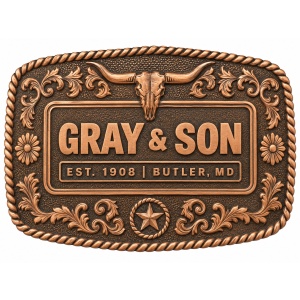Custom belt buckles