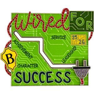 Custom Beta Club pins