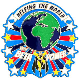 Custom Beta Club trading pins Custom Beta Club trading pins