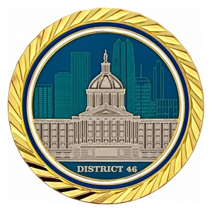 Custom enamel coin