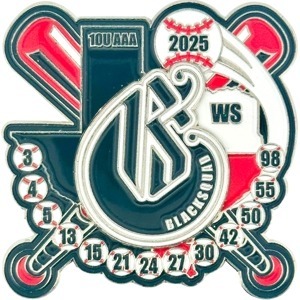 custom baseball pin with spinner