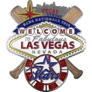 custom baseball pin with glitter