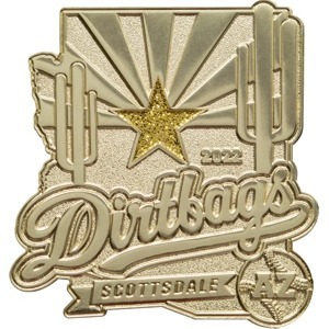 custom baseball pin die struck