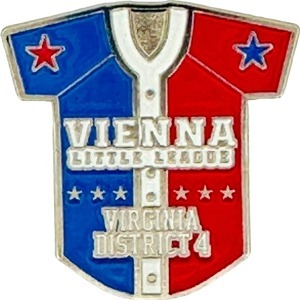 custom baseball pin for little league