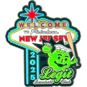 custom baseball pin with glitter