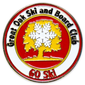 Ski resort lapel pin