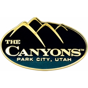 Ski resort pin