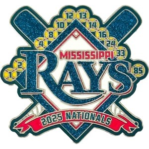 custom softball pin with skull glitter