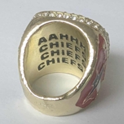 Custom team rings inside mold