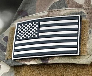 Custom 3D Soft PVC Rubber Small American Flag Patches