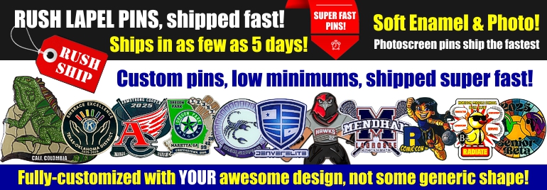 RUSH PINS by Metro Pins!