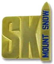 Ski resort pins