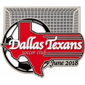 Custom soccer team pin