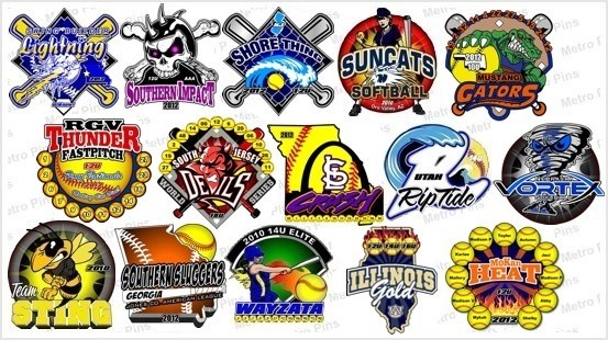 softball pins