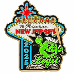 Custom USA Baseball trading pin
